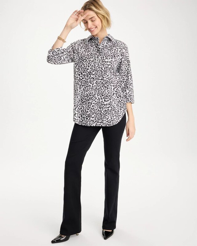 No Iron Stretch Printed Popover - image 2